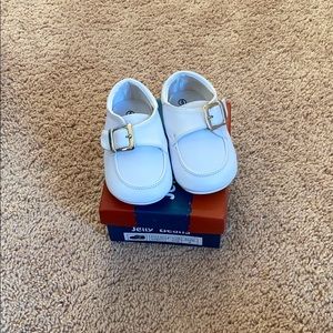Jelly beans baby white dress shoes
